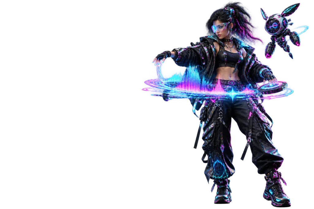 Original Edge Music cyber creator character